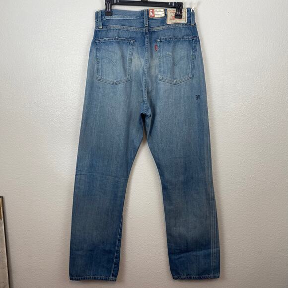Levi's Vintage Made in Japan 100% Cotton 1950s 701 High Waist Straight Leg Jeans - Picture 4 of 11